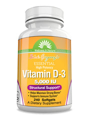 Dick Gregory’s Essential Vitamin D-3 5000 IU Softgels